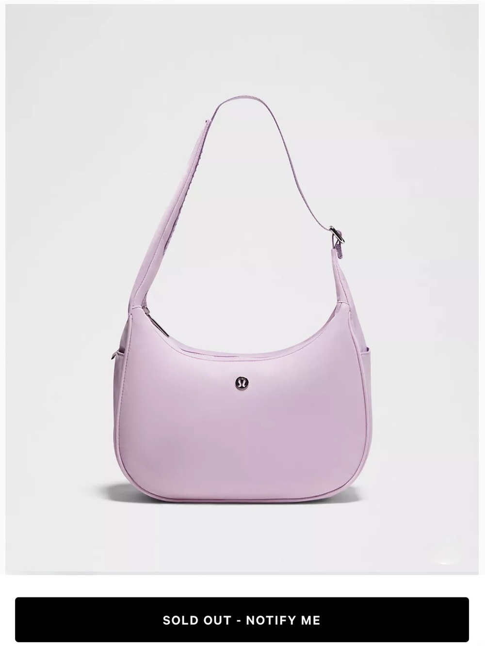 NWT lululemon City Essentials Shoulder Bag 4L - Lilac Play / Silver HW